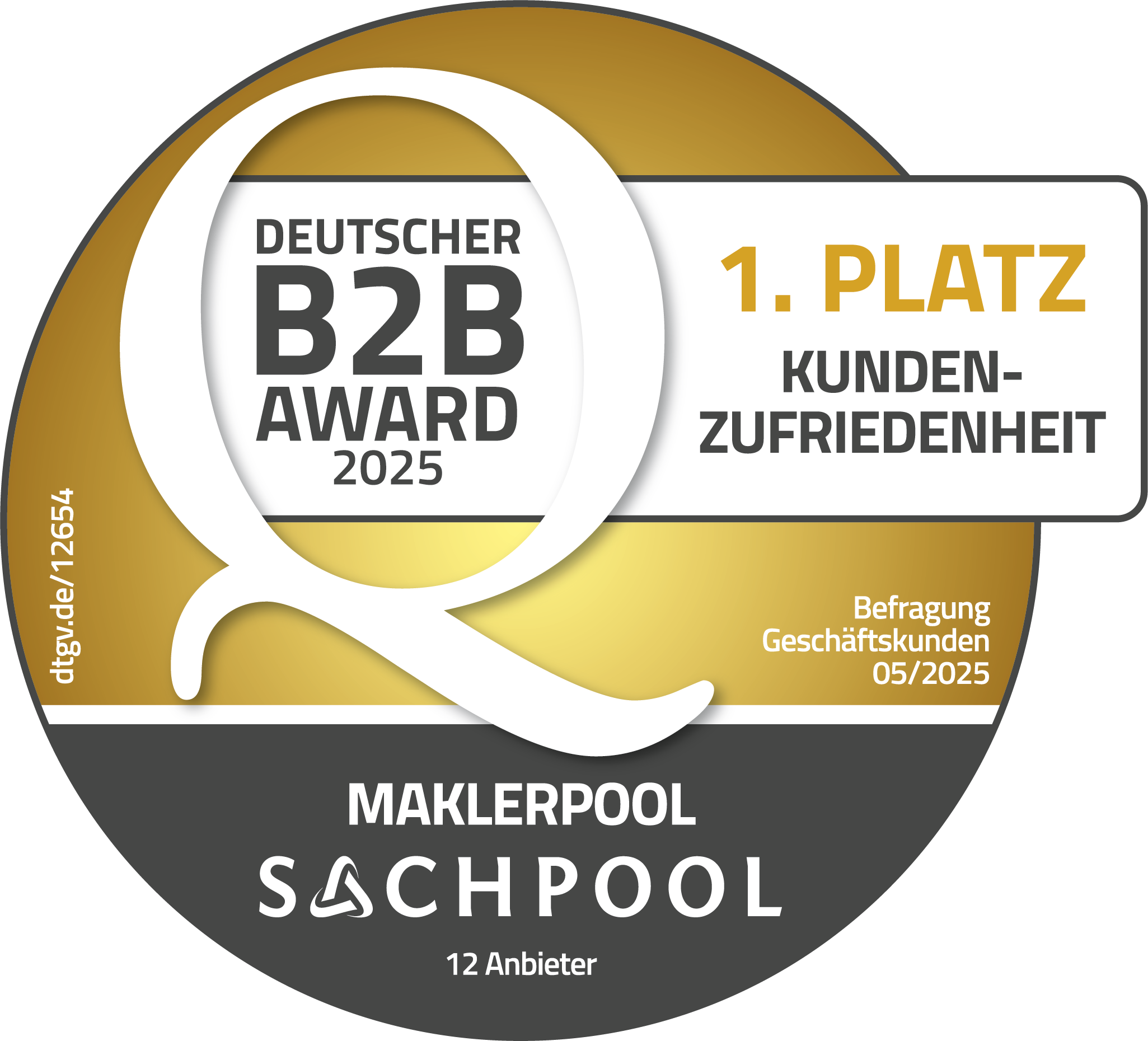 DtGV Siegel B2B TOP Kundenzufriedenheit