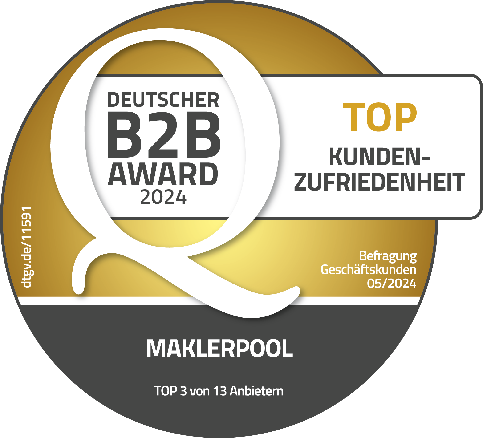 DtGV Siegel B2B TOP Kundenzufriedenheit